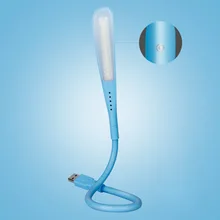 Toque regulável usb flexível led eye-care luz de leitura ajustável led lâmpada de mesa sólida para portátil quarto estudo iluminação