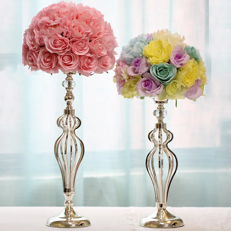 

Multi-function metal single-head silver plated candlestick wedding home decoration