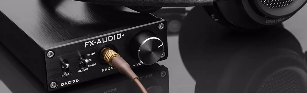 FX аудио DAC-X6 HiFi оптический/коаксиальный/USB цифровой аудио усилитель DAC декодер