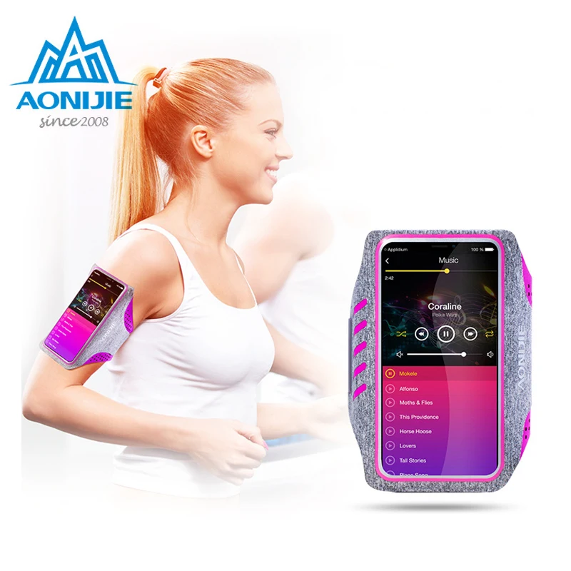 

AONIJIE 2018 New Running Bag Arm Phone Touch Screen Running Belt Running Bag Arm Wrist Band Hand Sport Mobile Phone 5/6 Inch