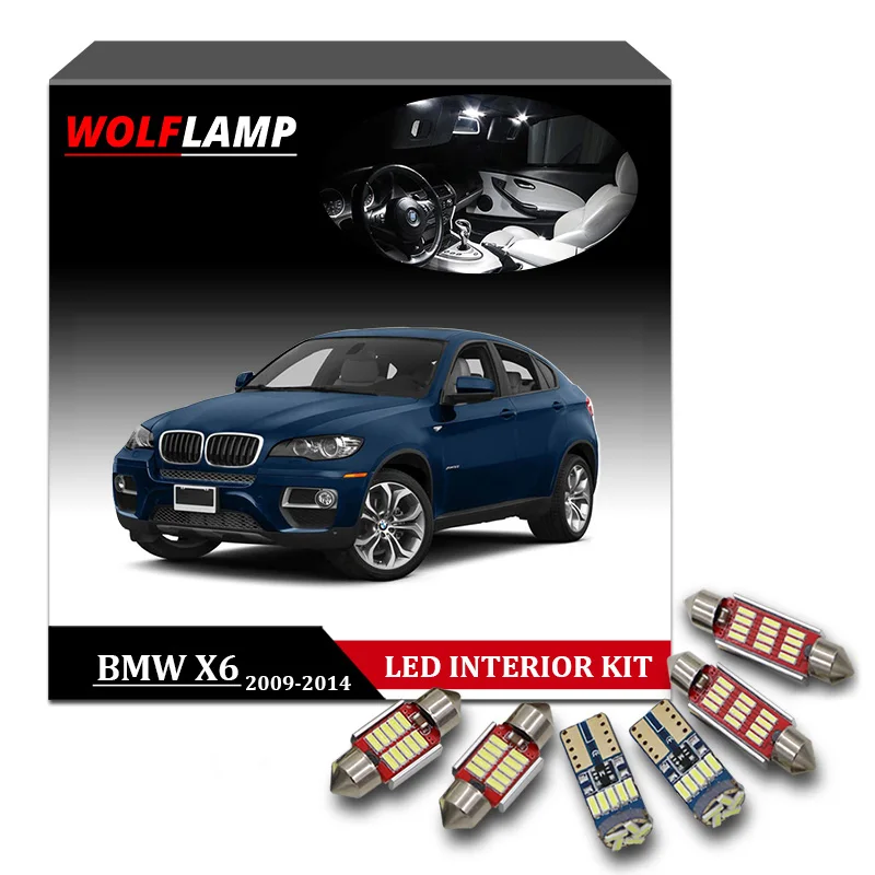 Us 20 91 43 Off Wolflamp 22pcs Super Bright White Canbus Led Interior Car Lights For 2009 2014 Bmw X6 E71 Map Light Trunk Dome Lamp Plate Bulb In