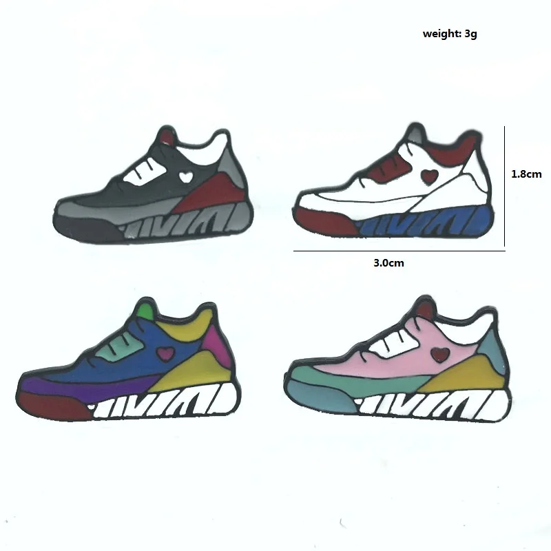 Новая модная обувь кроссовки брошь тренд дикий цвет кроссовки значок сувенир джинсовая одежда подвеска на рюкзак ювелирные изделия подарок