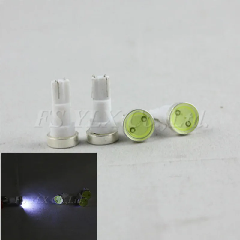 

FSYLX 20X T5 74 cob LED light White Car Auto Light Source Interior Dashboard Bulb Lamps T5 cob LED Bulb Wedge Base for Dashboard