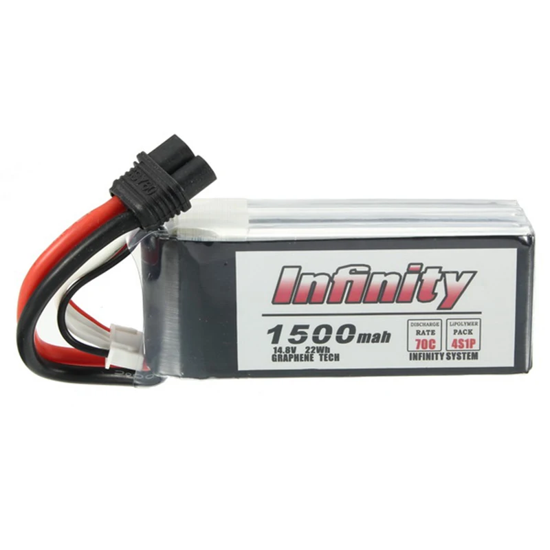 Goede 1 2 STKS voor Infinity 4 S 14.8 V 1500 mAh 70C Grafeen LiPo Batterij Oplaadbare XT60 Plug Connector ondersteuning 15C Boosting Charger