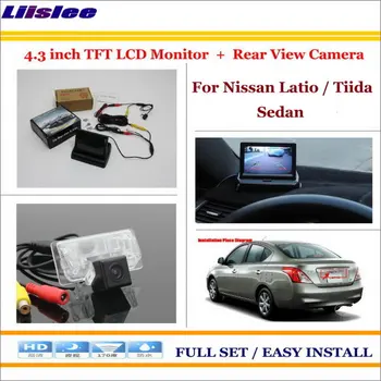 

For Nissan Latio/Tiida Sedan Auto Back UP Reverse Camera & 4.3" Color LCD Screen Monitor Rearview Parking System