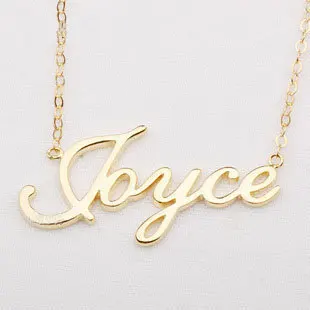 

Gold name necklace, Custom Name Necklace, Sterling silver 18k Gold Plated,birthday gift free shipping