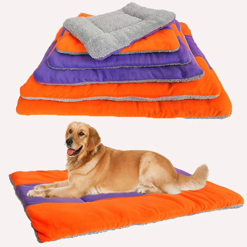 

Winter Warm Pet Bed Cat Rest Blanket Dog Fleece Sleeping Mat 6 Sizes Color Mixed Puppy Pet Dog Beds Pet Dogs Sleeping Supplies