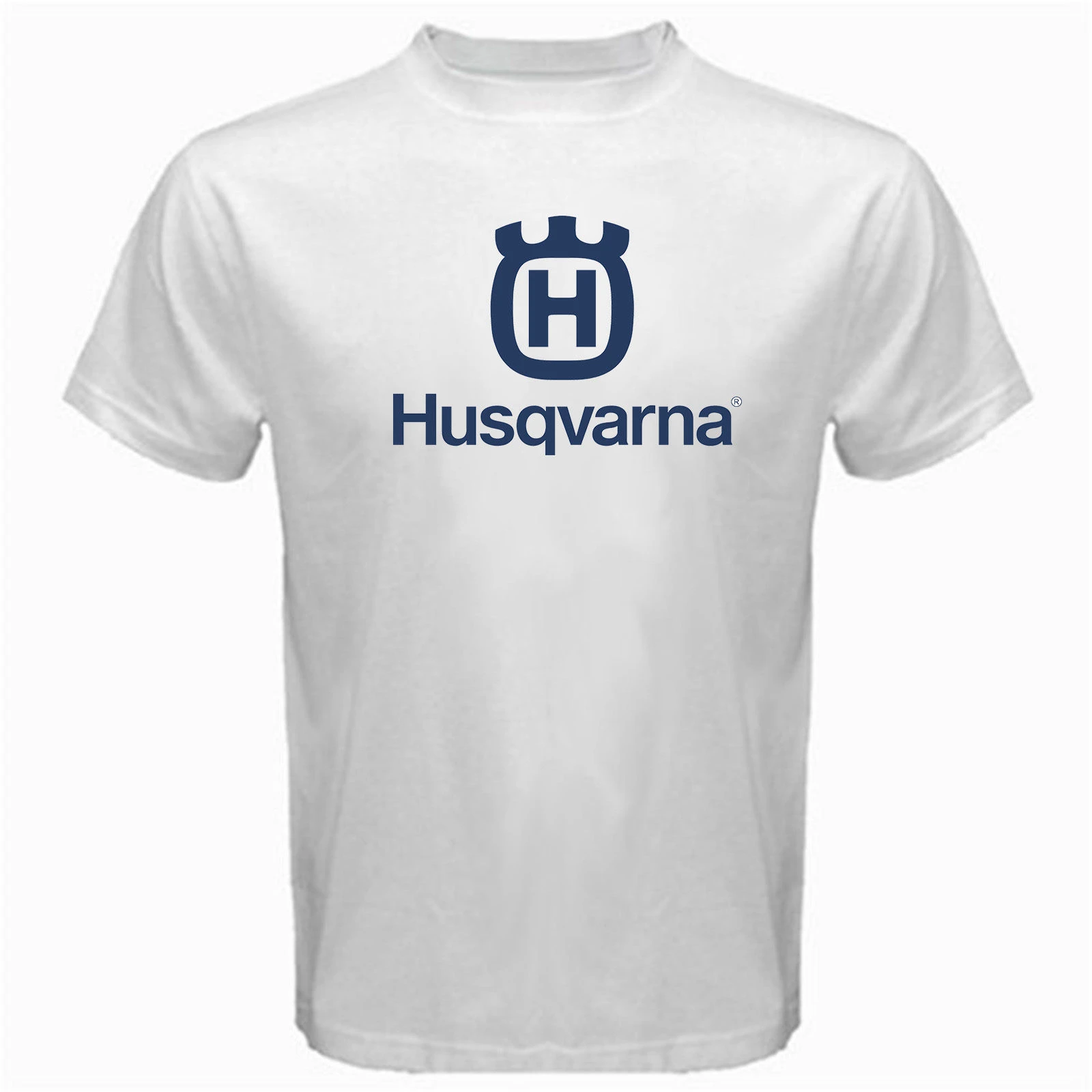 Husqvarna rockstar race motorcycles legend husky Tshirt White Print Short Sleeve Tshirt