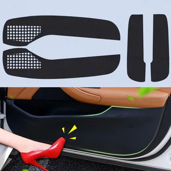 

4pcs Car Door Side Edge Anti kick Protection Film Carbon Fiber Sticker For Volkswagen Bora 2013-2015