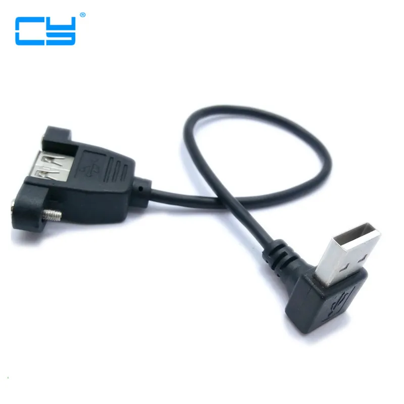 5 шт. Удлинительный кабель с креплением на панели 90 градусов 25 см 2 0 м|angle usb|right angle