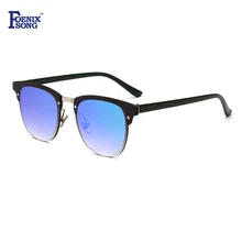 FOENIXSONG Moda Mujeres Gafas de Sol Unisex Gradiente Gafas de Diseñador Hombres de la Marca Gafas de Sol Gafas de Sol UV400 Gafas