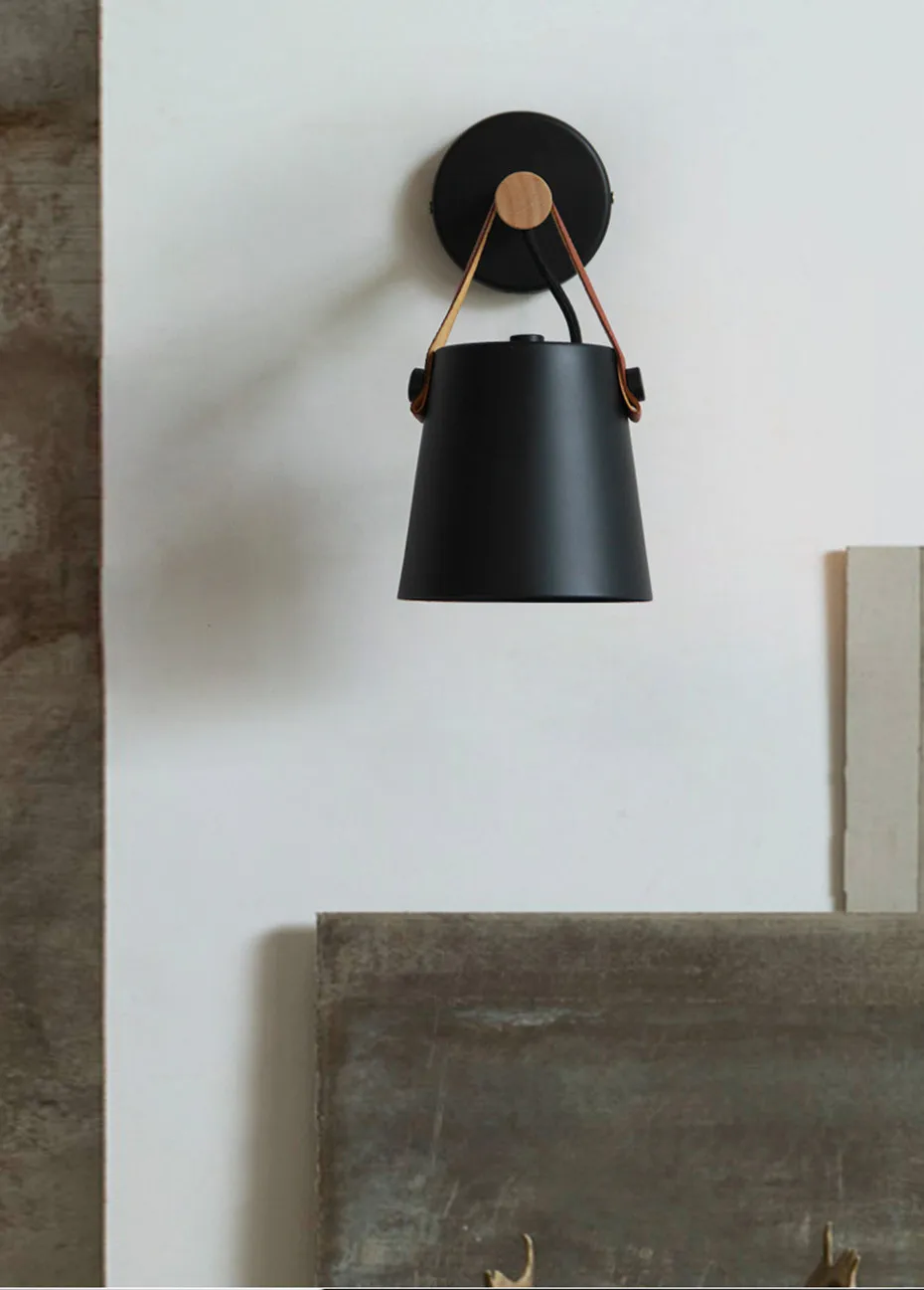 Madeira do Vintage Conduziu a Lâmpada de Parede Luzes de Parede de Cabeceira Nordic Loft Quarto Corredor Hotel 110-240v Decoração Luzes & Iluminação 13 Luminárias de parede