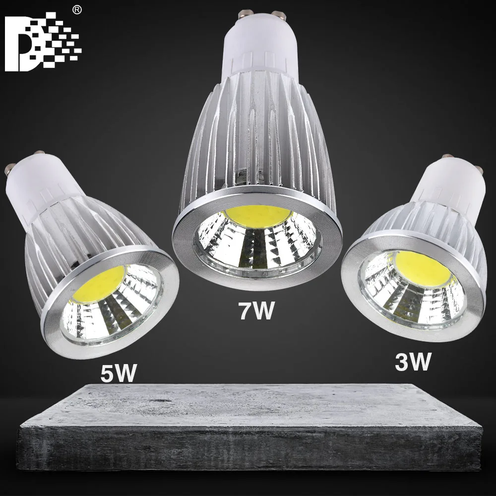 

2018 high power led lamp 7w 9w gu10 mr16 light bulb reflector ceiling lights lamp lighting 85 ~ 265 v High end low voltage drive