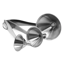 Маленький рот воронки барный винный фляжная Воронка Мини нержавеющая сталь для наполнения бедра колбы лабораторные узкий-бутылки с заостренным наконечником