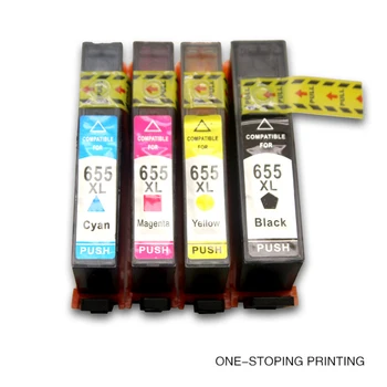 

4PK 655XL Full Chipped Ink Cartridges Replacement Compatible for Deskjet Ink Advantage 3525, 4615, 4625, 5525, 6525