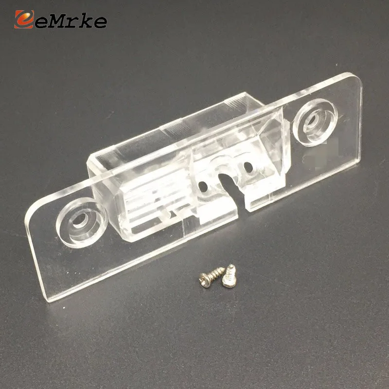 

EEMRKE Car Rearview Camera Bracket License Plate Lights Housing Mount for Skoda Octavia II Combi Scout Roomster 5J