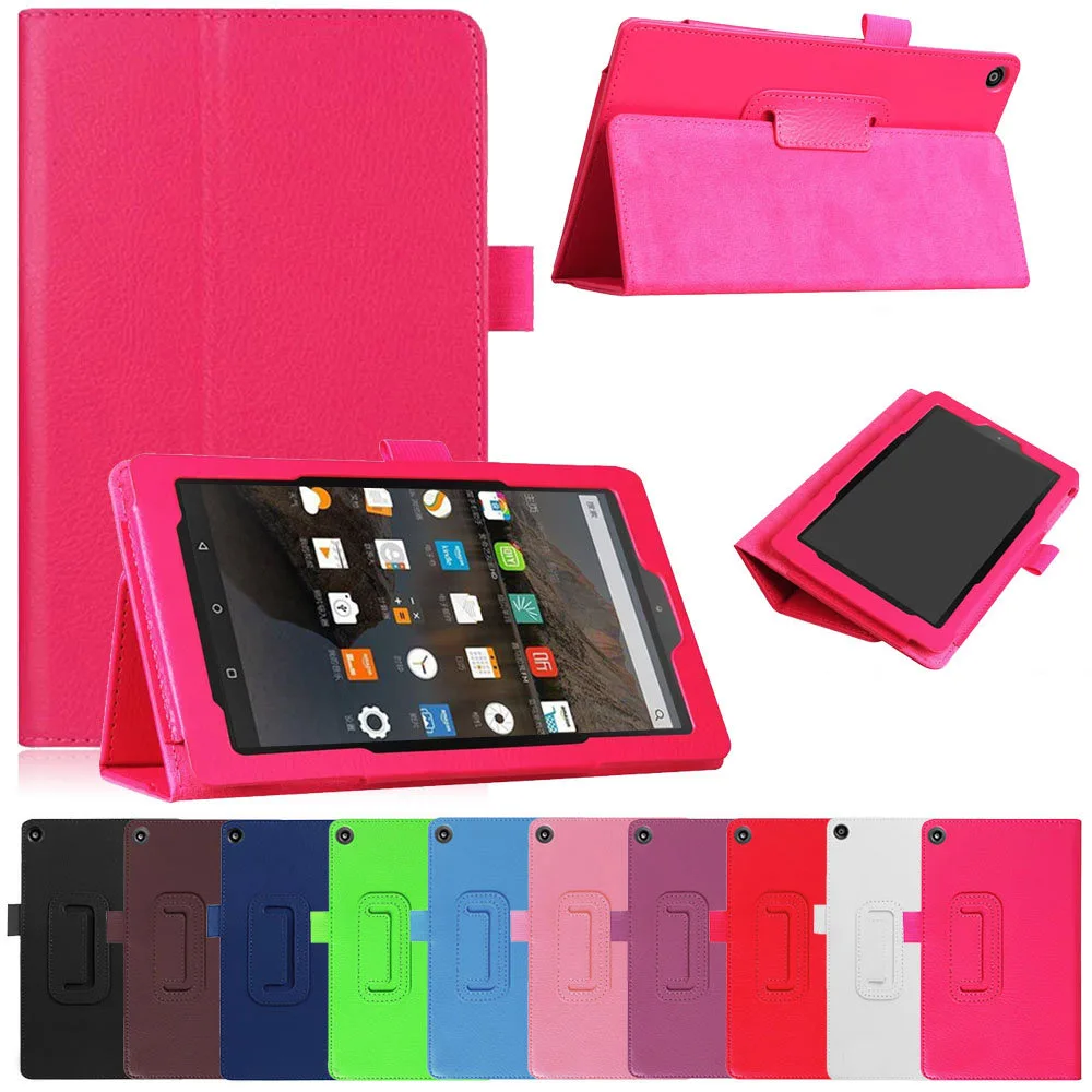 PU Leather Case For Amazon KindleFire HD 8 2017 Release Tablet Flip Case Stand Cover for Amazon Fire HD 8 inch 7th Generation (13)
