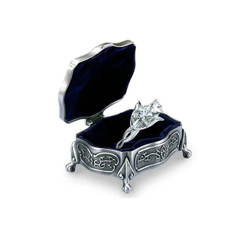 

Cosplay Lord Of The Rings 925 Silver Arwen Evenstar Necklace with Metal Jewelry Box Set in Gift Pack for Girl Women