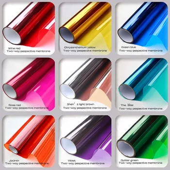 

Colored glass film window stickers unidirectional transparent opaque sunscreen shading insulated sliding door decorated 0.5x1m