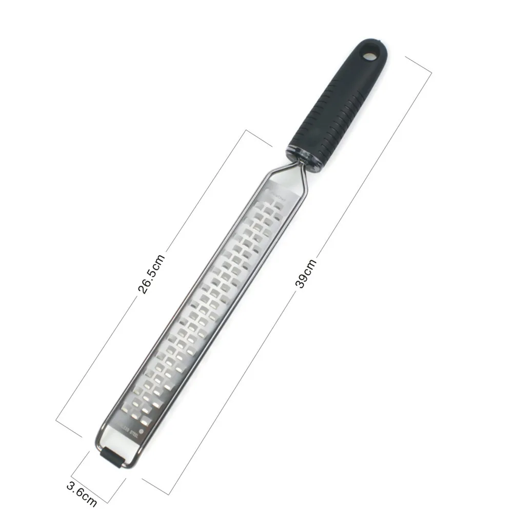 Finether Multi-purpose Extra Coarse Fine Grater Zester Cheese Graters Sharp Stainless Steel Blade with Protective Cover Hot14