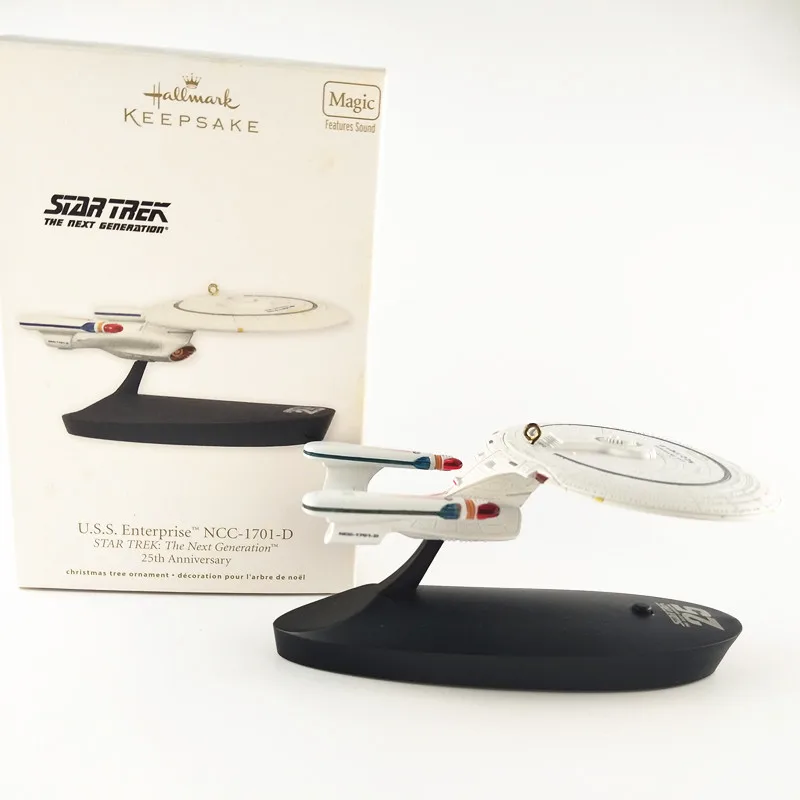 

1piece Original STAR TREK THE NEXT GENERATION 25TH ANNIVERSARY Action Figure christmas tree ornament toys