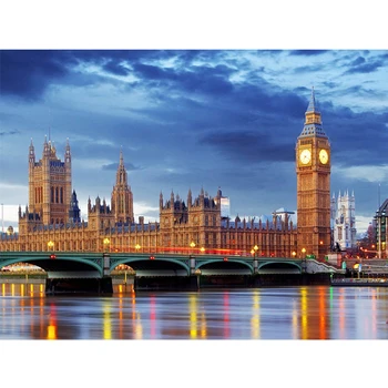 

5D Diy Diamond Painting Cross Stitch kits Diamond Embroidery London England Cityscape Picture Mosaic Pattern Home Decor gift ZH