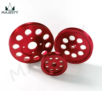

LIGHT-WEIGHT CRANK PULLEY For Nissan skyline GTR RB20 RB25 RB26 PULLEY RED