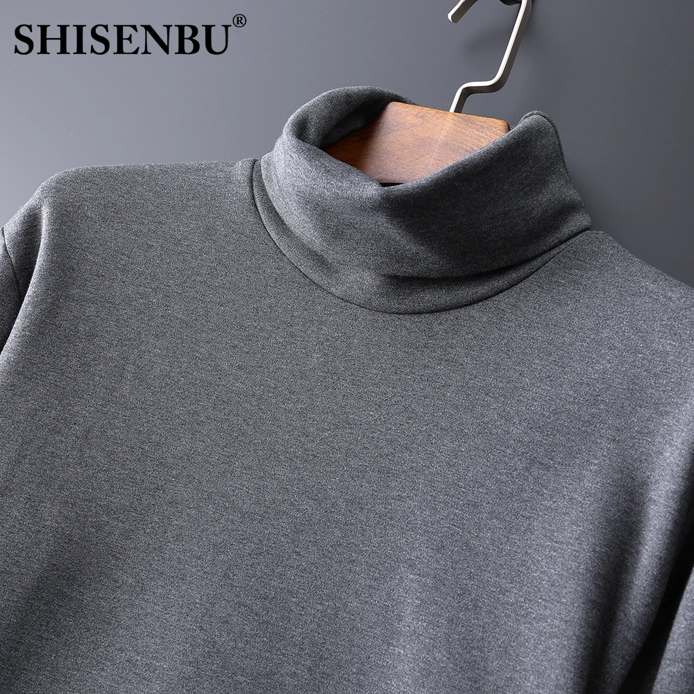 95% Cotton Undershirts Long Sleeve bodysuit Fitness warm Inner Undershirts close-fitting Relax Stretch men clothes oversize 4xl (7)