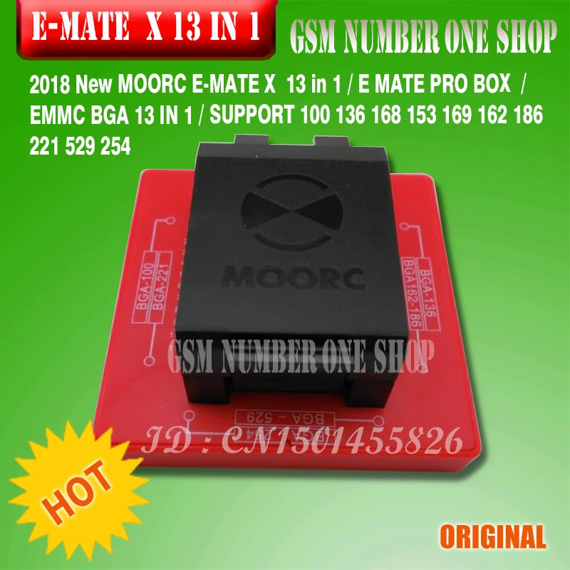 Оригинальный ewest эмате box E-mate X EMMC BGA 13 в 1 Поддержка BGA100/136/168/153/169/162/186/221/529/254 для легкий JTAG плюс UFI коробка