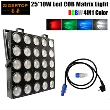 TIPTOP 25 головы светодиодный пиксель аудитории матрица заливающего света для заднего фона 25X10 Вт RGBW CREE 4IN1 сценический эффект стирки 5X5 90 V-240 V