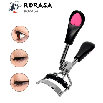 

RORASA 1PCS Women Eyelash Curler Eye lashes Curling Professional Makeup Cosmetic Eyelash clip Beauty Tools for Eyeslash 5 Color