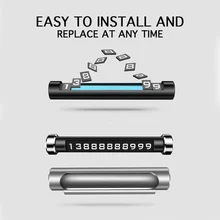 Telephone Number Plate Magnetic Adsorption Design Car Styling