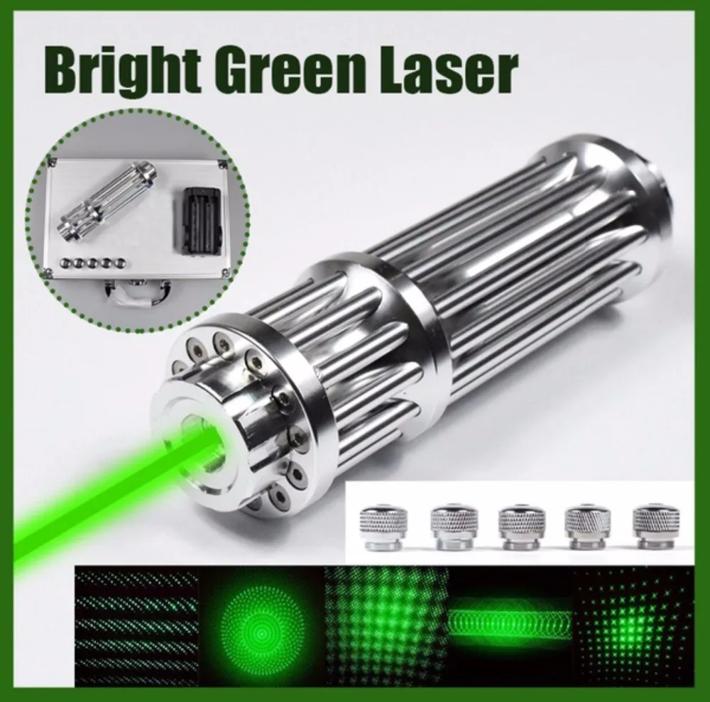 

AAA 532nm High Power Military 100000m Green Laser Pointer Pen sight Flashlight Burn Match Candle With Box Wicked LAZER Hunting.