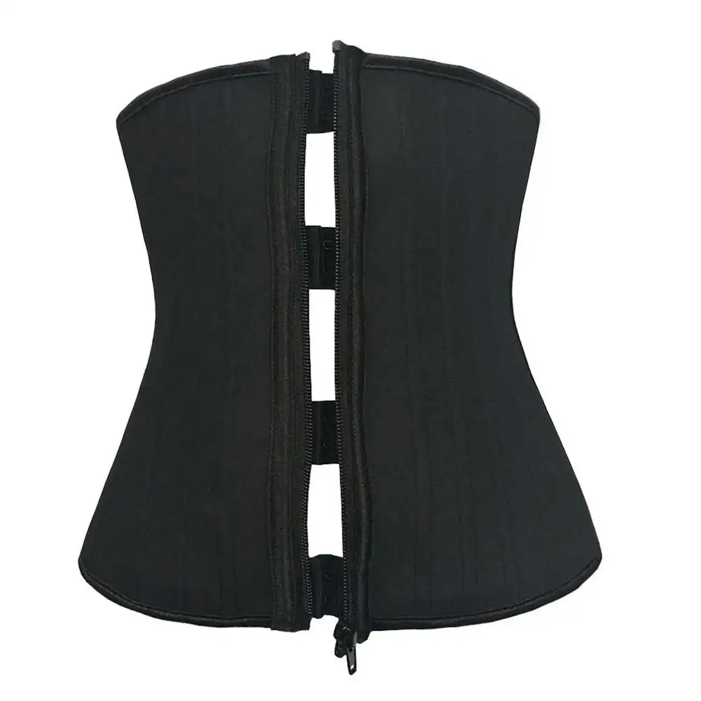NB1311-02 Atbuty Zipper and hooks Latex Waist Trainer 25 Steel boned Waist Cincher Corset Workout Slim Body Shaper Girdles (7)