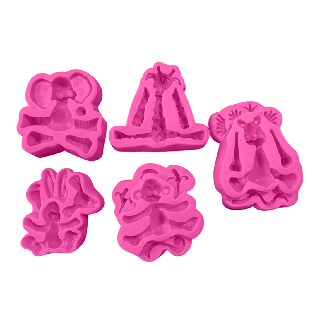 

Cartoon Elephant Mold Forest Animal Fondant Cake Decorating Molds Cake Silicone Molds Fondant Cake Silicone Cupcake Molds Tools
