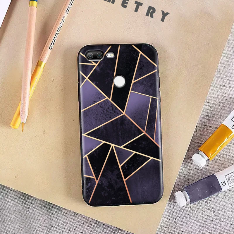Geometric  silicone case honor 9 lite (8)