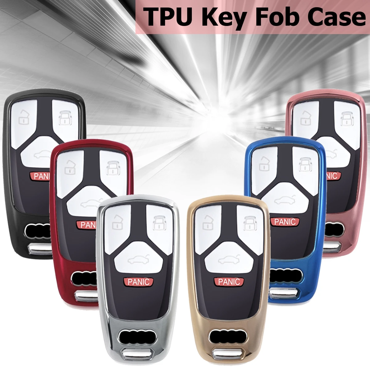 

TPU Car Remote key cover case bag Holder Shell for AUDI A4 A5 A6 B6 B7 B8 A7 A8 Q5 Q7 R8 TT S5 S6 2016 2017 styling accessories