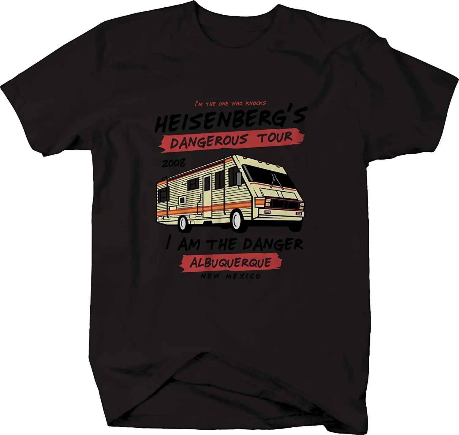 

Mens T Shirts Fashion 2019 M22 Heisenberg Dangerous Tour New Mexico Breaking Bad RV Tshirt T Shirt Short Sleeve