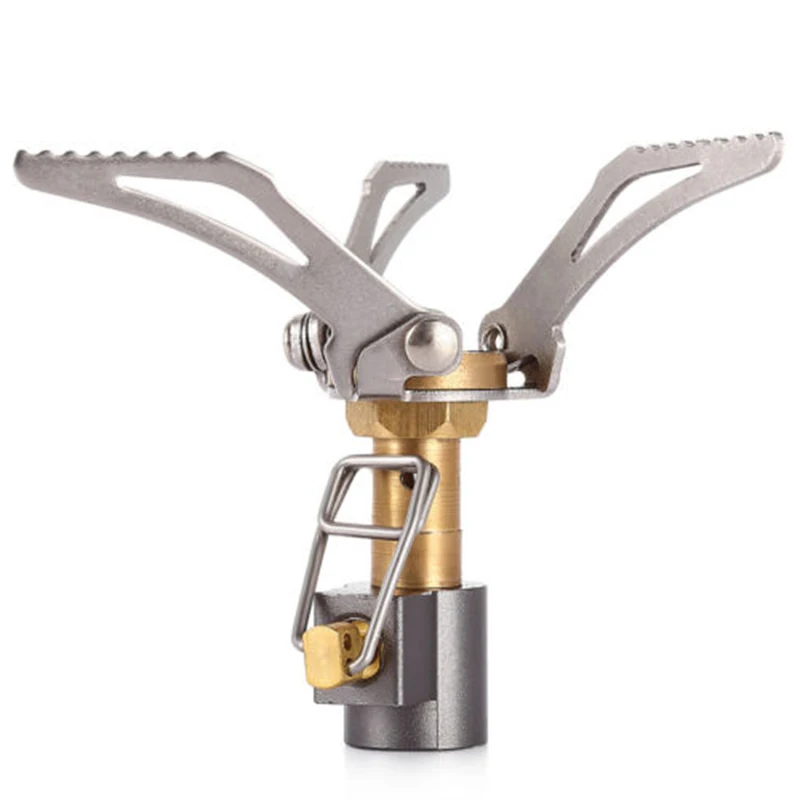 Portable Folding Titanium Alloy Cooking Gas Stove 3000W Camping Hiking long-lasting using time