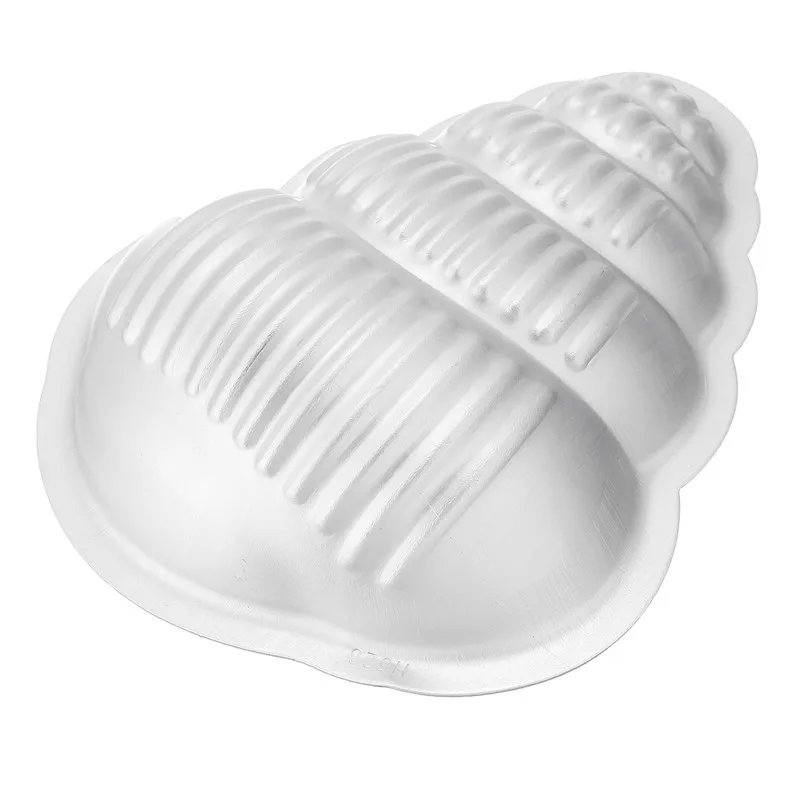 2Pcs/set Conch Shape Aluminum Bath Bomb Mold Set Crafting Metal Bath Bomb Mold Aluminum Fizzy DIY Pan Washing Mold Tools