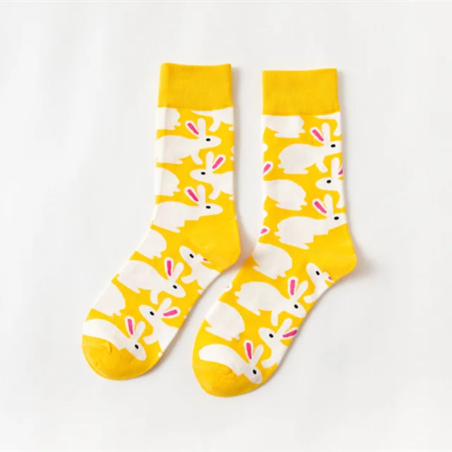 Easter Bunny Eggs Socks Colorful Socks Unisex Happy Easter Bunny