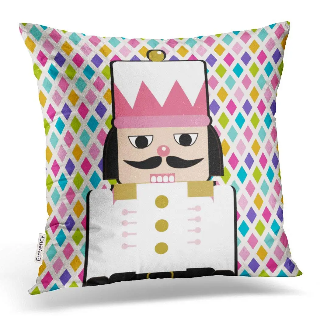 

Throw Pillow Case Dec Christmassy Nutcracker On Diamonds Pillow Case Cushion Case Pillowcases Square