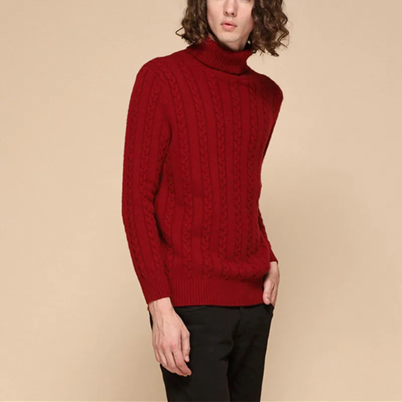 thick knit sweater mens