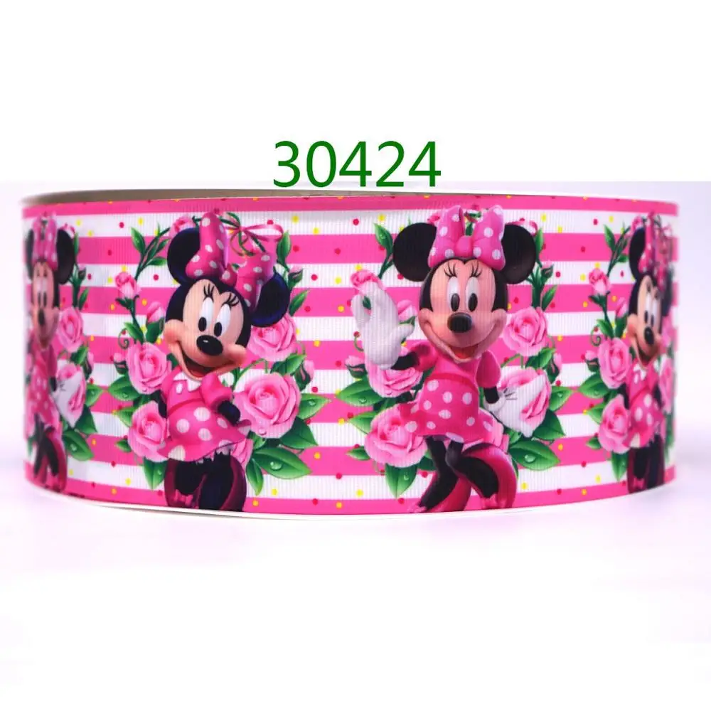 50 ярдов Цветок напечатанный grosgrain ленты 30424