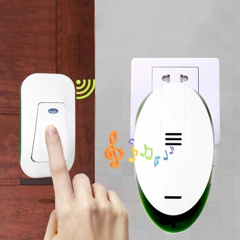 

Haweel Wireless Remote Control Doorbell Villa Distance 150m IP44 Waterproof Intelligent Remote Control Electronic Door Bell