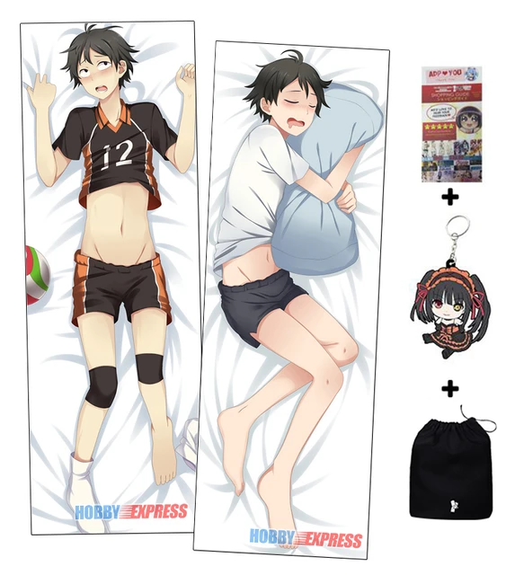 Anime Vôlei Karasuno Cosplay Dakimakura Corpo Haikyuu!! Capa de travesseiro  manga hinata shoyo cama abraçando fronha de corpo – comprar a preços