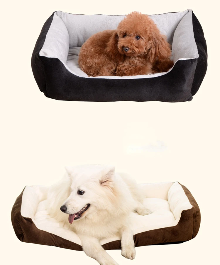Bone Printed Pet Sofa Dog Beds Waterproof Winter Warm Cotton Mat Bed For Small Medium Large Dog Cat Pet Products Puppy Kennel