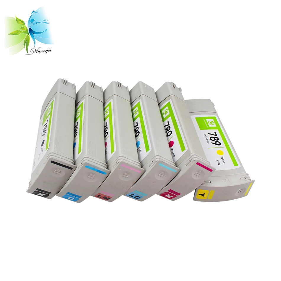 

WINNERJET for HP 789 Remanufactured Ink Cartridge for HP Designjet L25500 Printer 775ml BK C M Y LC LM