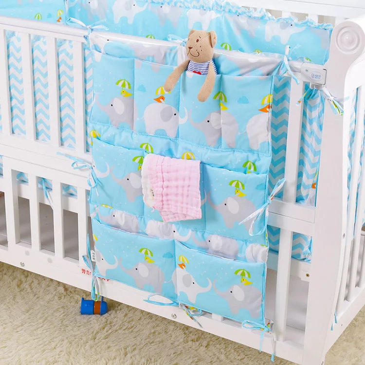1 шт. детская кровать детская подвесная сумка для хранения, хлопковая детская кроватка кровать кроватка игрушка органайзер для подгузников, сумка-пакет для хранения для детская кроватка набор