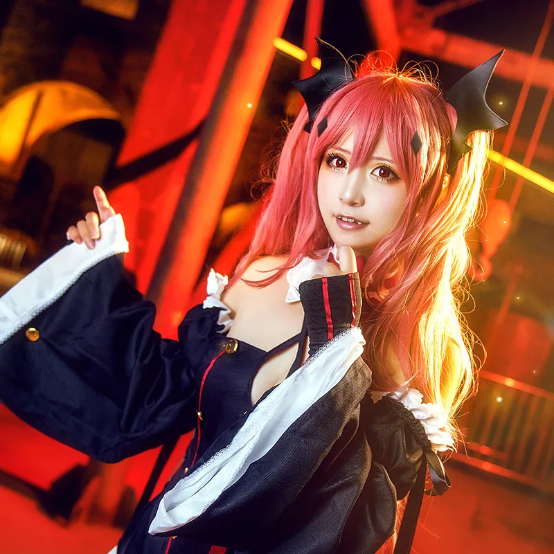 Женский парик для косплея Krul Tepes из аниме Owari no Seraph of The End|costume yellow|costume firemanwig net |